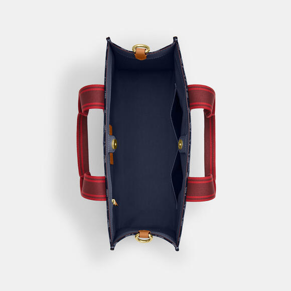 Smith Tote Bag In Signature Denim - Picture 2 of 5